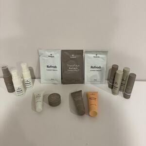 TheraBody TheraFace 14 Piece Mini Travel Set Eye Serum Hand Cream Balm Skincare